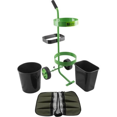 Carrello da giardino universale Zipper - Verde con sacca portautensili Carrello da giardino universale Zipper - Verde con sacca portautensili