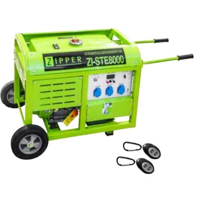 Générateur à essence Zipper ZI-STE8000 - 8000 W, 30 L, Vert Générateur à essence Zipper ZI-STE8000 - 8000 W, 30 L, Vert