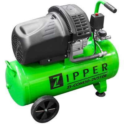 Compressore aria Zipper ZI-COM50-2V510E - 2200 W, 50L, 412 l/min Compressore aria Zipper ZI-COM50-2V510E - 2200 W, 50L, 412 l/min