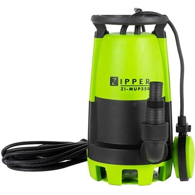 Zipper Mehrzweck-Tauchpumpe - 7500L/h, 350W, Grün Zipper Mehrzweck-Tauchpumpe - 7500L/h, 350W, Grün