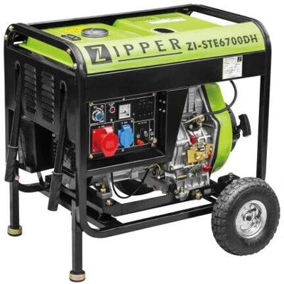 Zipper ZI-STE6700DH Diesel-Generator - 5700 W, 12,5 L Tank Zipper ZI-STE6700DH Diesel-Generator - 5700 W, 12,5 L Tank