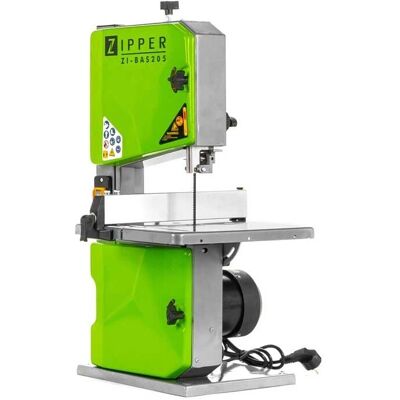 Sega a nastro Zipper BAS205 200mm - Acciaio, 250W, Verde Sega a nastro Zipper BAS205 200mm - Acciaio, 250W, Verde