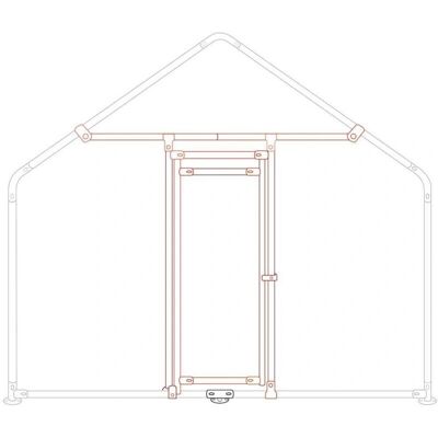 Kit de puerta para gallinero Zipper Maschinen - Metal duradero, Instalación fácil, Puerta trasera Kit de puerta para gallinero Zipper Maschinen - Metal duradero, Instalación fácil, Puerta trasera