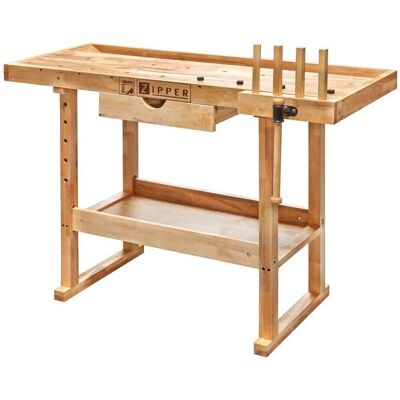 Banco de trabajo Holzmann WB 126 - Morsa y Almacenamiento Banco de trabajo Holzmann WB 126 - Morsa y Almacenamiento