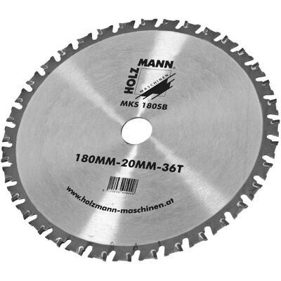 Holzmann MKS180SB Lame de scie en carbure - Outil de coupe précis - Publicité Holzmann MKS180SB Lame de scie en carbure - Outil de coupe précis - Publicité