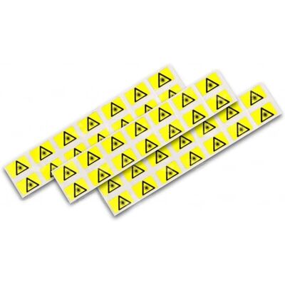 Lightwin FO Warnschild 8mm Dekorativt Aufkleber Schwarz, Gelb - Warnschild Lightwin FO Warnschild 8mm Dekorativt Aufkleber Schwarz, Gelb - Warnschild