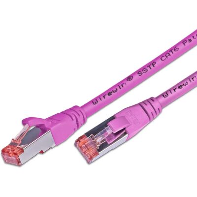 Wirewin - S/FTP CAT6 1m - Magenta - Câble réseau - Publicité Wirewin - S/FTP CAT6 1m - Magenta - Câble réseau - Publicité