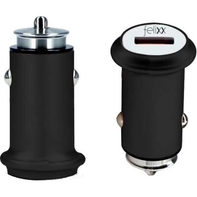 Felixx CC-QC3-TC Aluminium Auto-Ladegerät - Schnellladung Felixx CC-QC3-TC Aluminium Auto-Ladegerät - Schnellladung
