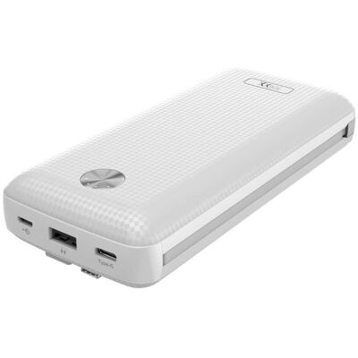 Felixx Carbon Powerbank - 20000mAh, Weiß, Tragbar Felixx Carbon Powerbank - 20000mAh, Weiß, Tragbar
