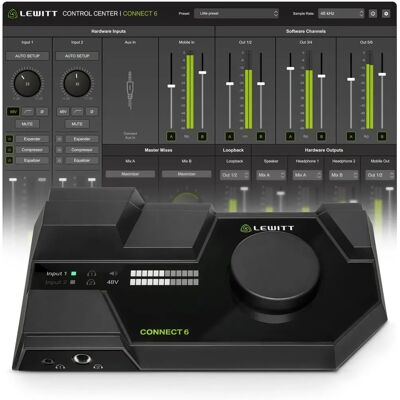 Lewitt CONNECT 6 Interfejs Audio USB-C - Interfejs Audio USB Lewitt CONNECT 6 Interfejs Audio USB-C - Interfejs Audio USB