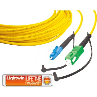 LIGHTWIN - LSP-09 LC-SCA5 - OS2 - Simplex - Fiber optic cable LIGHTWIN - LSP-09 LC-SCA5 - OS2 - Simplex - Fiber optic cable
