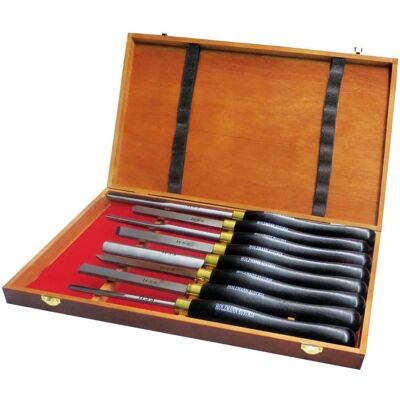 Ensemble de Gouges en HSS Holzmann - Kit d'outils pour tournage - Publicité Ensemble de Gouges en HSS Holzmann - Kit d'outils pour tournage - Publicité