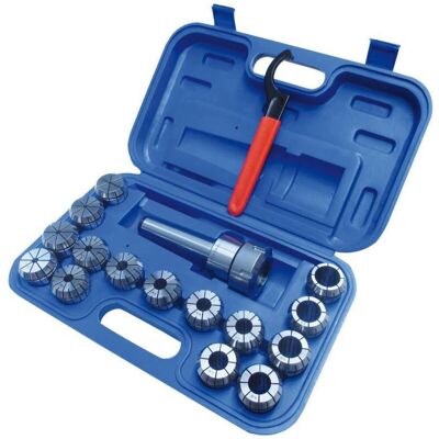 Ensemble de pinces Holzmann SZSMK2ER40 - 3-25mm ER40 MK2 - 15 pièces - Publicité Ensemble de pinces Holzmann SZSMK2ER40 - 3-25mm ER40 MK2 - 15 pièces - Publicité