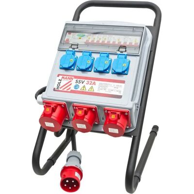 Holzmann SSV32A Distributeur d'énergie - 400V 32A pour chantiers - Publicité Holzmann SSV32A Distributeur d'énergie - 400V 32A pour chantiers - Publicité
