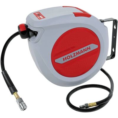 Holzmann LSR10AIR Luftschlauchaufroller - 10m PVC Auto-Roll Schwenkhalterung Holzmann LSR10AIR Luftschlauchaufroller - 10m PVC Auto-Roll Schwenkhalterung