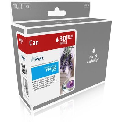 Cartouche d'encre Cyan Astar AS15402 - 130ml - Compatible avec Canon - Fournitures pour imprimantes à jet d'encre - Publicité Cartouche d'encre Cyan Astar AS15402 - 130ml - Compatible avec Canon - Fournitures pour imprimantes à jet d'encre - Publicité