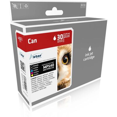 Astar Pack multiplo di cartucce inchiostro - Nero, Ciano, Magenta, Giallo - per Canon Pixma Astar Pack multiplo di cartucce inchiostro - Nero, Ciano, Magenta, Giallo - per Canon Pixma