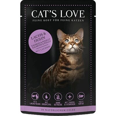 Cat's Love Łosoś i Kurczak karma mokra - Jedzenie dla kotów Cat's Love Łosoś i Kurczak karma mokra - Jedzenie dla kotów