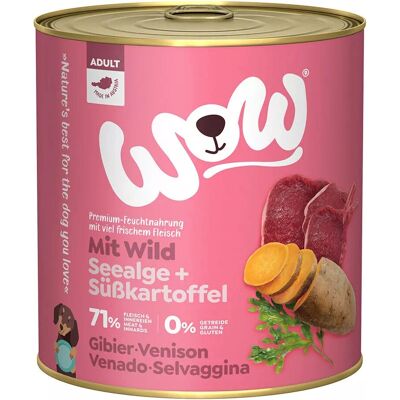 Nourriture humide WOW Adult avec Venaison et Patate Douce Nourriture humide WOW Adult avec Venaison et Patate Douce
