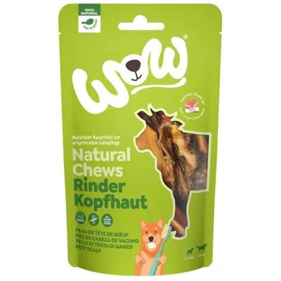Wow Natürliche Kau Rinderkopfhaut - 350 g Wow Natürliche Kau Rinderkopfhaut - 350 g
