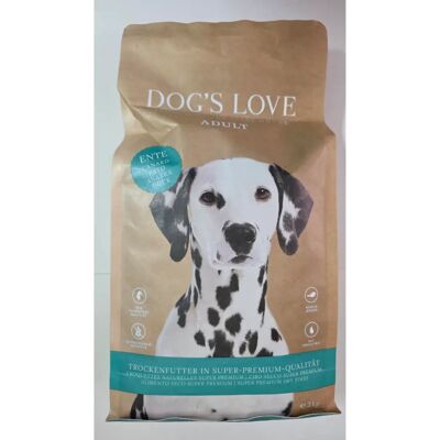 Dog's Love Canard Patate Douce Orange - Nourriture Sec - Publicité Dog's Love Canard Patate Douce Orange - Nourriture Sec - Publicité