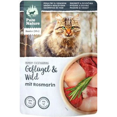 Sucha karma dla starszych kotów Pure Nature Senior Cat - drób i dziczyzna, 85 g Sucha karma dla starszych kotów Pure Nature Senior Cat - drób i dziczyzna, 85 g