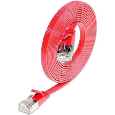 Triotronik - Pkw-Stp-Slim-Kat6 - Rosso - Cavo patch Triotronik - Pkw-Stp-Slim-Kat6 - Rosso - Cavo patch