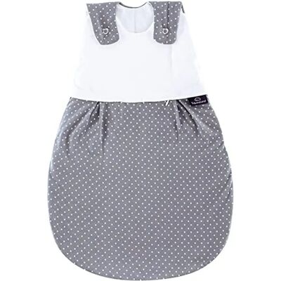 TRÄUMELAND Babyschlafsack Pünktchen grau - Baby - 56/62 - Sicher schlafen TRÄUMELAND Babyschlafsack Pünktchen grau - Baby - 56/62 - Sicher schlafen