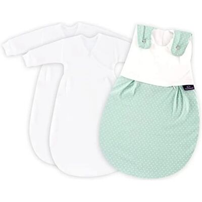 Träumeland Babyschlafsack Set Pünktchen Mint - Baby Bettwäsche Träumeland Babyschlafsack Set Pünktchen Mint - Baby Bettwäsche