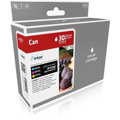 Astar Canon Pixma 3er-Pack Tinten Cyan Magenta Gelb Astar Canon Pixma 3er-Pack Tinten Cyan Magenta Gelb