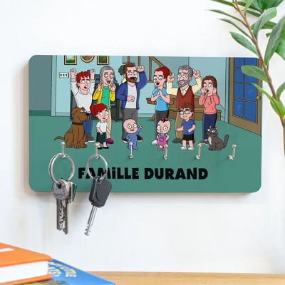 troppotogo - Illustrazione Famiglia Serie Animata - 26 x 16 cm - Wall key holder - Publicité troppotogo - Illustrazione Famiglia Serie Animata - 26 x 16 cm - Wall key holder - Publicité