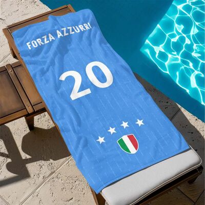 troppotogo - Telo Mare Personalizzato Europei di Calcio - Serviette de plage - Publicité troppotogo - Telo Mare Personalizzato Europei di Calcio - Serviette de plage - Publicité