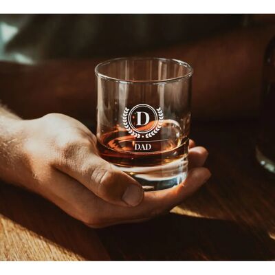 Verre à whisky personnalisé Troppotogo avec monogramme - Cadeau pour Papa, Ami, Frère - Type de Produit - Publicité Verre à whisky personnalisé Troppotogo avec monogramme - Cadeau pour Papa, Ami, Frère - Type de Produit - Publicité