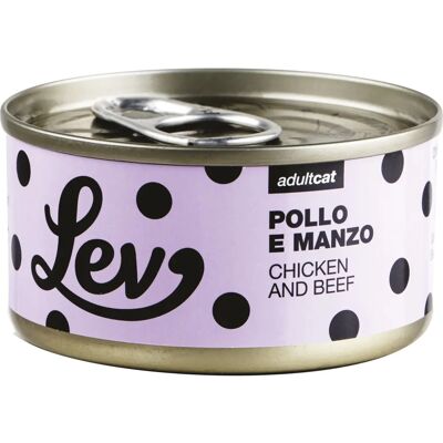 Natural Code Lev al Pollo e Manzo in Lattina - 70 g - Kit 12x, 6x - Cibo per gatti Natural Code Lev al Pollo e Manzo in Lattina - 70 g - Kit 12x, 6x - Cibo per gatti