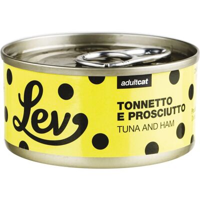 Natural Code Lev Tonno e Prosciutto Cibo per Gatti - Lattina 70g - Pack di 6 o 12 Natural Code Lev Tonno e Prosciutto Cibo per Gatti - Lattina 70g - Pack di 6 o 12