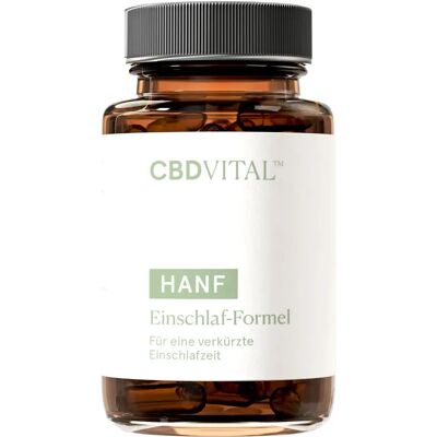 CBD Vital Hanf Schlaf-Formel Kapseln - Unterstützt Schlaf, vegan, 60 Stück CBD Vital Hanf Schlaf-Formel Kapseln - Unterstützt Schlaf, vegan, 60 Stück