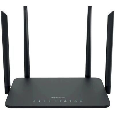 Thomson WLAN-Router THWR1200 - Dual Band 1200Mbps - Wi-Fi 5 - Schwarz Thomson WLAN-Router THWR1200 - Dual Band 1200Mbps - Wi-Fi 5 - Schwarz