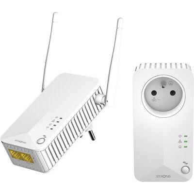 Adaptateur Powerline STRONG 600 Duo - Wi-Fi 300 Mbps - Publicité Adaptateur Powerline STRONG 600 Duo - Wi-Fi 300 Mbps - Publicité