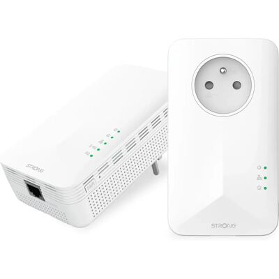 Strong Powerline Adapter 1000 Mbps - Pack av 2 Strong Powerline Adapter 1000 Mbps - Pack av 2