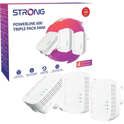 Kit Powerline Mini Powerline 600 di Strong - Adattatore Powerline Kit Powerline Mini Powerline 600 di Strong - Adattatore Powerline