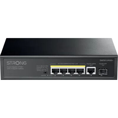Strong - SW5011POE+ - 6-Port PoE+ - Commutateur réseau - Publicité Strong - SW5011POE+ - 6-Port PoE+ - Commutateur réseau - Publicité