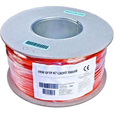 Wirewin Marken Cat7 Netzwerkkabel 100 m S/FTP - Hochgeschwindigkeits Ethernet Wirewin Marken Cat7 Netzwerkkabel 100 m S/FTP - Hochgeschwindigkeits Ethernet