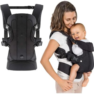 Fillikid Babytrage Walk 4in1 - Schwarz - 4 Tragemöglichkeiten Fillikid Babytrage Walk 4in1 - Schwarz - 4 Tragemöglichkeiten