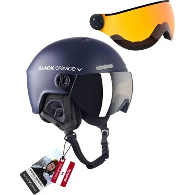 Black Crevice Arlberg Ski Helm - Atmungsaktiv, Leicht, CE Zertifiziert Black Crevice Arlberg Ski Helm - Atmungsaktiv, Leicht, CE Zertifiziert