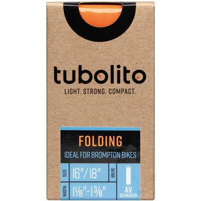 Chambre à air Tubolito Tubo 16" pour vélo pliant - Noir 16" - Publicité Chambre à air Tubolito Tubo 16" pour vélo pliant - Noir 16" - Publicité