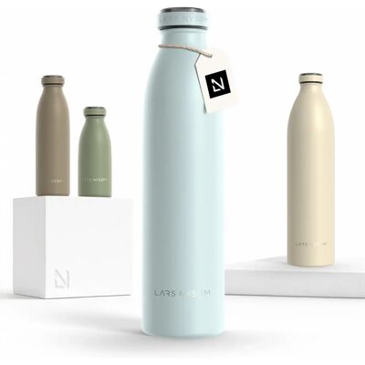 Lars Nysøm Bouteille d'eau en Acier Inoxydable - 750ml - Isolée, Étanche - Publicité Lars Nysøm Bouteille d'eau en Acier Inoxydable - 750ml - Isolée, Étanche - Publicité