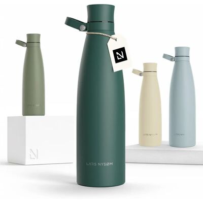 Lars Nysøm Flasque en Acier Inoxydable - Maintient les Boissons Fraîches 24h - Publicité Lars Nysøm Flasque en Acier Inoxydable - Maintient les Boissons Fraîches 24h - Publicité