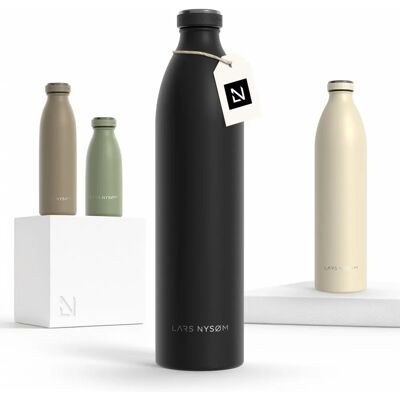Lars Nysøm Garrafa de Água Reutilizável em Aço Inoxidável 'Pure' 1500ml - Garrafa de Água Lars Nysøm Garrafa de Água Reutilizável em Aço Inoxidável 'Pure' 1500ml - Garrafa de Água