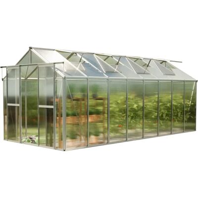 Serre GFP 2,56x5,13m - Résistant aux intempéries, Polycarbonate Double Paroi - Publicité Serre GFP 2,56x5,13m - Résistant aux intempéries, Polycarbonate Double Paroi - Publicité