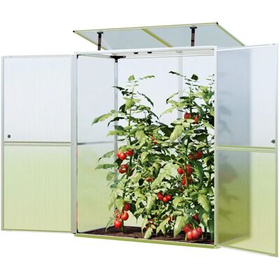 GFP Aluminium Tomatenhaus 147x73cm - Wetterfest Mini-Gewächshaus GFP Aluminium Tomatenhaus 147x73cm - Wetterfest Mini-Gewächshaus